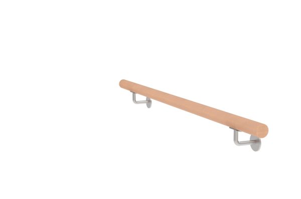 Wooden handle beech and stainless steel holders, L1200mm